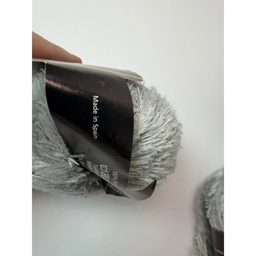 Peluche Marks & Kattens Eyelash Fur Yarn 100% Polyester Gray Lot Of 8